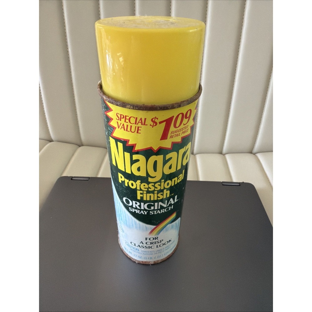 Vintage Niagara Original Spray Starch 22oz Aerosol Can - New Old Stock